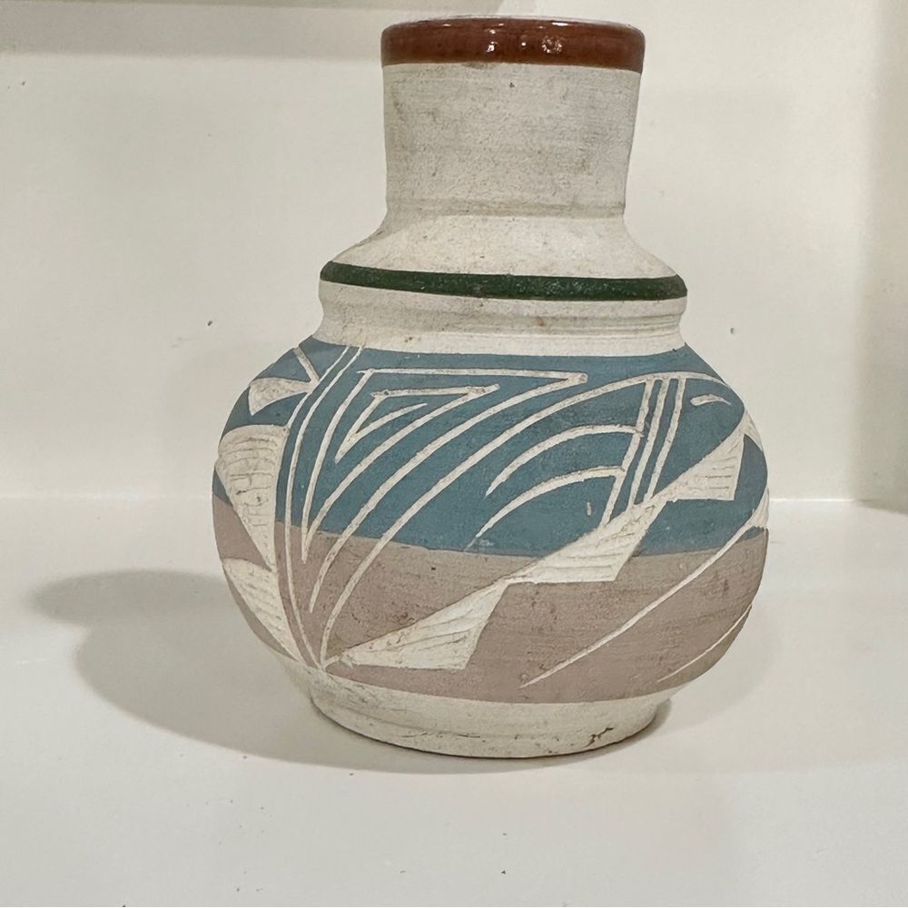 Handcrafted Multicolor Ceramic Vase